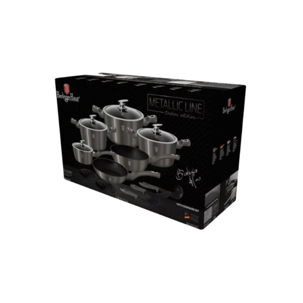 Set di pentole 15 pezzi – Metallic Line Carbon Edition - immagine 2