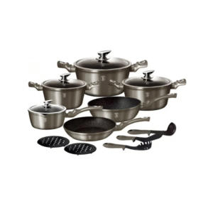 Set di pentole 15 pezzi – Metallic Line Carbon Edition
