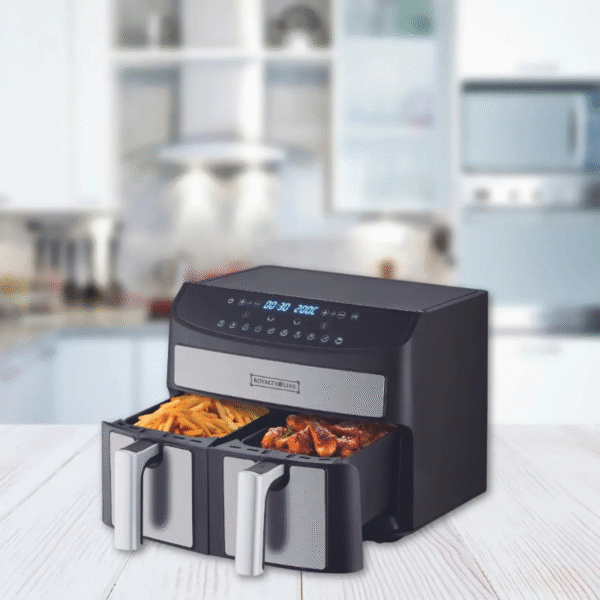 Royalty Line RL-AF5409: Friggitrice ad aria con doppio cestello – 2000W - immagine 3